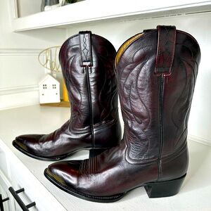 Cody James Men’s Cowboy Boots – Size 10D Burgundy Oxblood Leather Western Boots